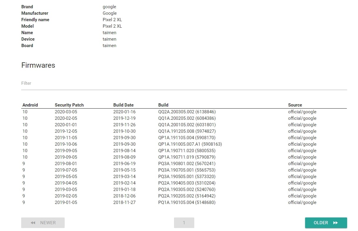 firmware mobi 