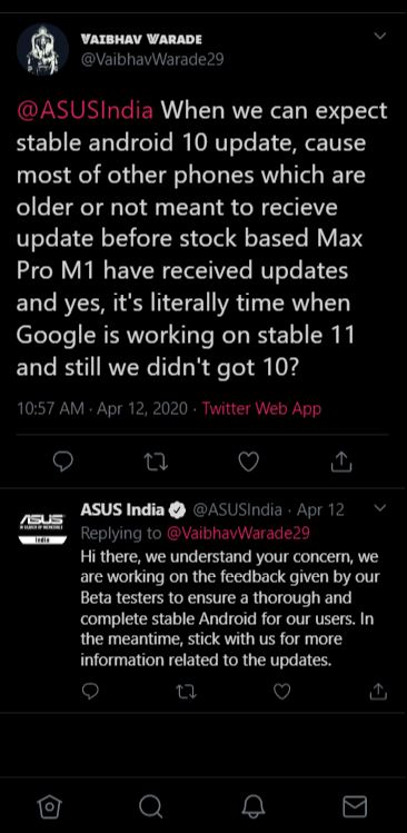Asus Android Status