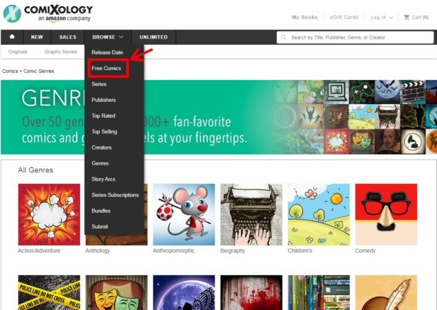 free Comics by comiXology