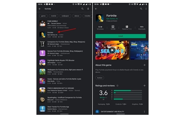 Fortnite On Google Play Store