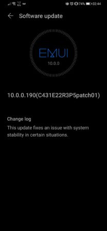 Huawei P30 update