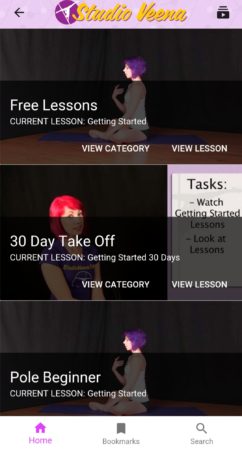 Pole dance learning app