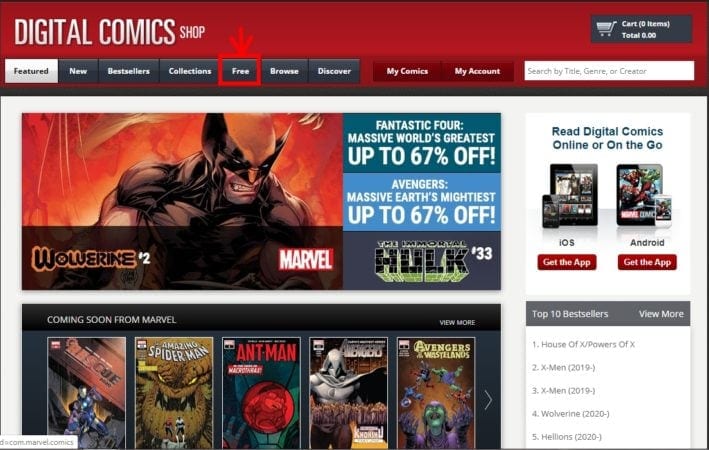 Marvel Digital free Comics