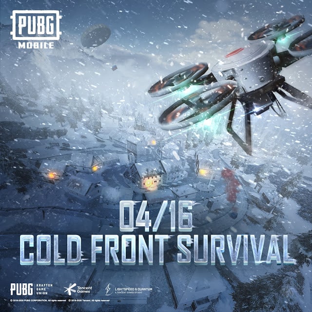 pubg mobile arctic mode drones