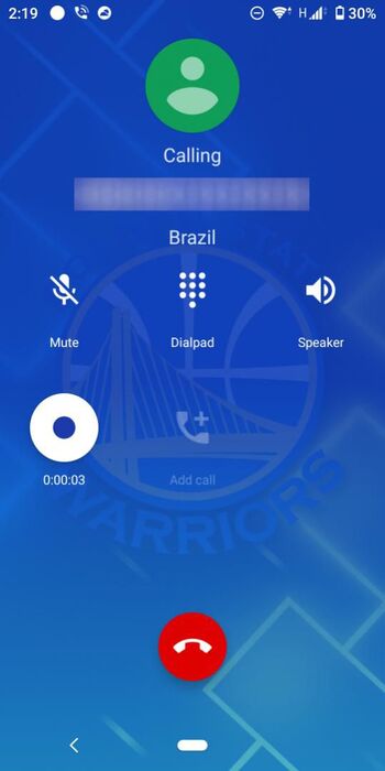call recording feature on sony xperia