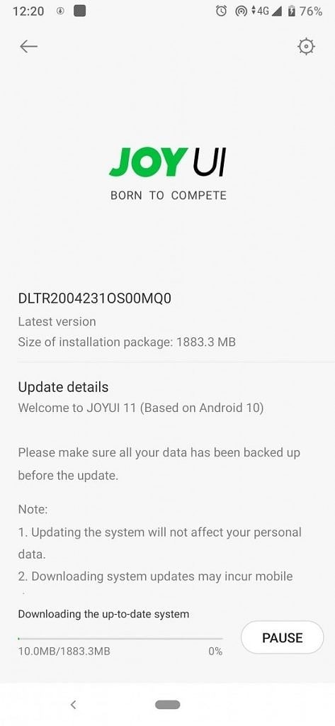joyUI 11 Android 10 for black shark 2 pro
