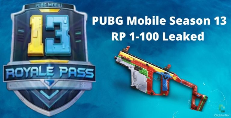 PUBG Mobile Season 13 RP 1-100