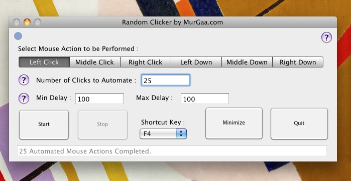 how to make mouse auto click mac