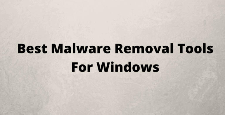 Best Malware Removal Tools