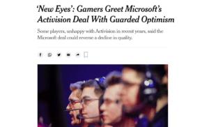 ‘New Eyes’: Gamers Greet Microsoft’s Activision Deal With Guarded Optimism