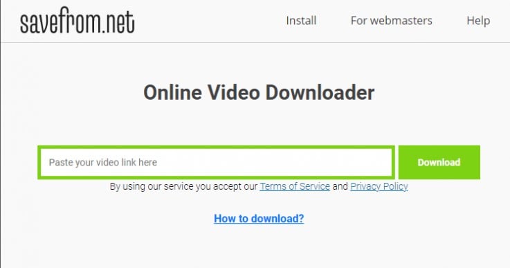 Save from net - Free Online Video Downloader