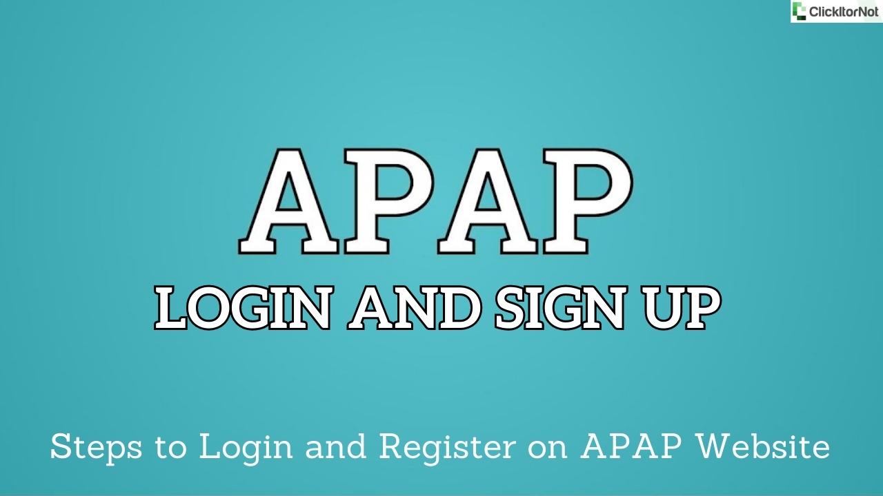 APAP Login and Register